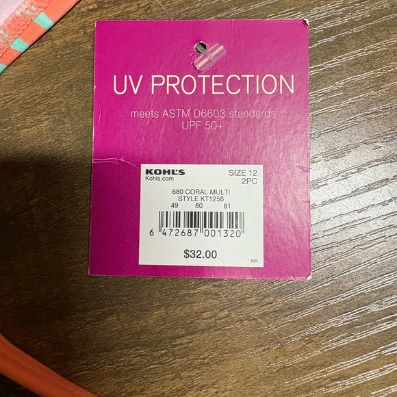 NWT Girl’s SO Tankini size 12 - Picture 5 of 6